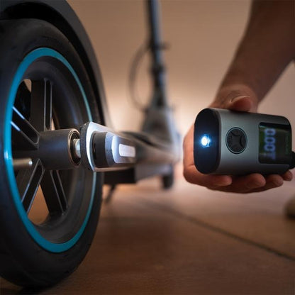 Mini Air max Inflador eléctrico compacto para bicicleta, moto, coche, patinetes y balones.